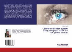 Collision detection system using computer vision on low power devices