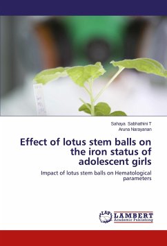 Effect of lotus stem balls on the iron status of adolescent girls - Sabhathini T, Sahaya;Narayanan, Aruna
