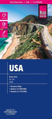 Reise Know-How Landkarte USA (1:4.700.000). Etats-Unis /EE.UU - Reise Know-How Verlag Peter Rump, Reise Know-How Verlag