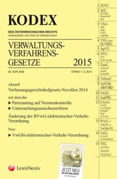Cover Kodex Verwaltungsverfahren (AVG) 2015 (f. Österreich)