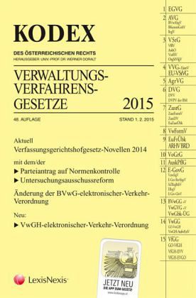 Kodex Verwaltungsverfahren (AVG) 2015 (f. Österreich)
