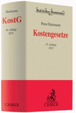 Kostengesetze (KostG), Kommentar - Hartmann, Peter