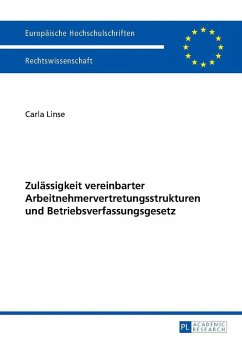 Zulässigkeit vereinbarter Arbeitnehmervertretungsstrukturen und Betriebsverfassungsgesetz - Linse, Carla