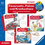 Feuerwehr,Polizei Und Krankenhaus.Helfer Und Rett