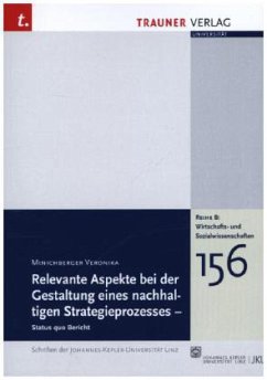 Cover Relevante Aspekte bei der Gestaltung eines nachhaltigen Strategieprozesses