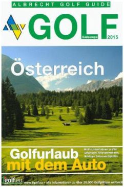 Cover Albrecht Golf Guide, Golfurlaub mit dem Auto - Österreich 2015