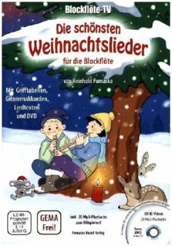 Blockflöte-TV: Die schönsten Weihnachtslieder für die Blockflöte - incl. DVD mit Lehrvideos und Playbacks zum Mitspielen - Pomaska, Reinhold