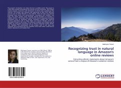 Recognizing trust in natural language in Amazon's online reviews - Tewari, Maitreyee