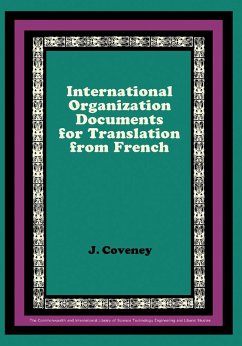International Organization Documents for Translation from French (eBook, PDF) - Coveney, J.