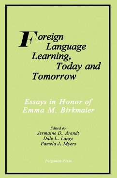 Cover Foreign Language Learning, Today and Tomorrow (eBook, PDF)
