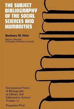 The Subject Bibliography of the Social Sciences and Humanities (eBook, PDF) - Hale, Barbara M.