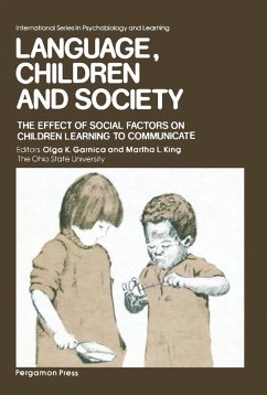 Cover Language, Children and Society (eBook, PDF)