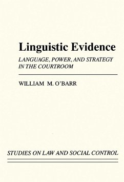 Linguistic Evidence (eBook, PDF) - O'Barr, William M.