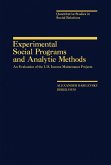 Experimental Social Programs and Analytic Methods (eBook, PDF)
