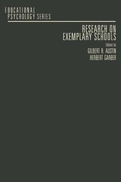 Research on Exemplary Schools (eBook, PDF) Research on Exemplary Schools (eBook, PDF)