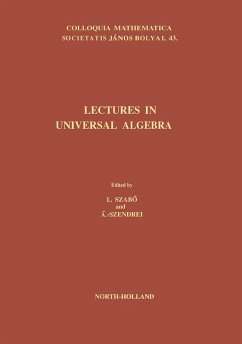 Cover Lectures in Universal Algebra (eBook, PDF)