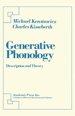 Generative Phonology (eBook, PDF) - Kenstowicz, Michael; Kisseberth, Charles