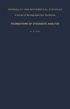 Foundations of Stochastic Analysis (eBook, PDF) - Rao, M. M.