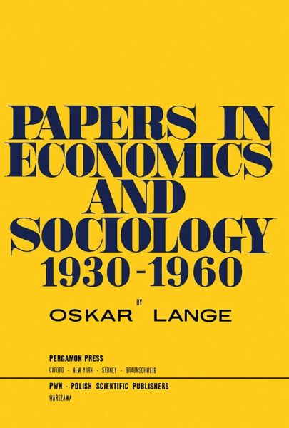 Papers in Economics and Sociology (eBook, PDF) Papers in Economics and Sociology (eBook, PDF)