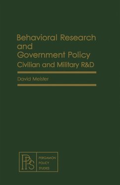 Behavioral Research and Government Policy (eBook, PDF) - Meister, David