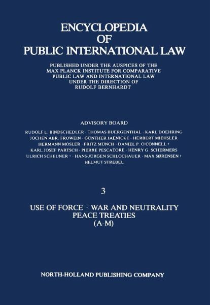 Use of Force · War and Neutrality Peace Treaties (A-M) (eBook, PDF)