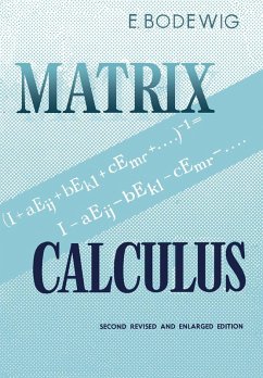 Matrix Calculus (eBook, PDF) - Bodewig, E.