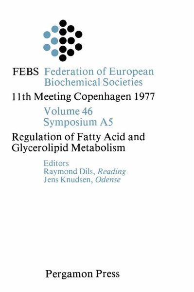 Regulation of Fatty Acid and Glycerolipid Metabolism (eBook, PDF)