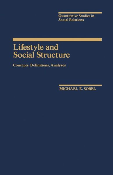 Lifestyle and Social Structure (eBook, PDF)