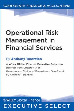 Operational Risk Management in Financial Services (eBook, ePUB) - Tarantino, Anthony