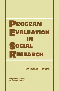 Program Evaluation in Social Research (eBook, PDF) - Morell, Jonathan A.