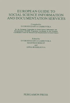 European Guide to Social Science Information and Documentation Services (eBook, PDF)