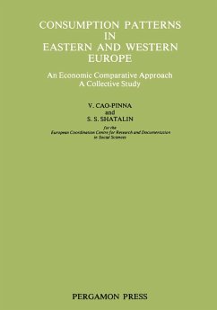 Consumption Patterns in Eastern and Western Europe (eBook, PDF) - Pinna, V. Cao; Shatalin, S. S.