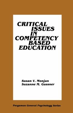 Critical Issues in Competency Based Education (eBook, PDF) - Monjan, Susan V.; Gassner, Suzanne M.