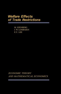 Welfare Effects of Trade Restrictions (eBook, PDF) - Szenberg, Michael; Lombardi, John W.; Lee, Eric Y.