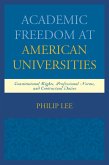 Academic Freedom at American Universities (eBook, ePUB)