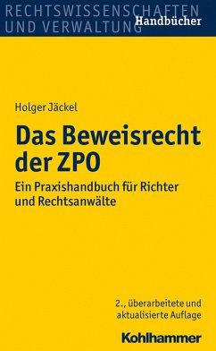 Das Beweisrecht der ZPO (eBook, ePUB) - Jäckel, Holger