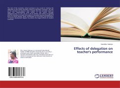 Effects of delegation on teacher's performance