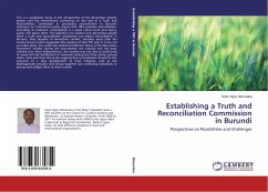 Establishing a Truth and Reconciliation Commission in Burundi - Nimuraba, Sixte Vigny