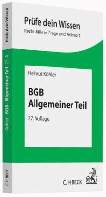 BGB, Allgemeiner Teil - Köhler, Helmut