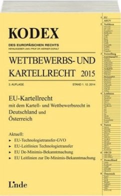 Cover KODEX Wettbewerbs- und Kartellrecht 2015