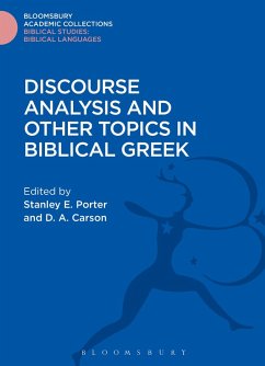 Discourse Analysis and Other Topics in Biblical Greek - Porter, Stanley E.; Carson, D. A.