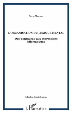 L'organisation du lexique mental (eBook, PDF)