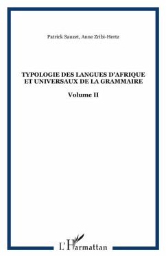 Typologie des langues d'Afrique et universaux de la grammaire (eBook, PDF)