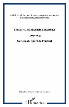 Les stages Maurice BAQUET (eBook, PDF) Cover Les stages Maurice BAQUET (eBook, PDF)