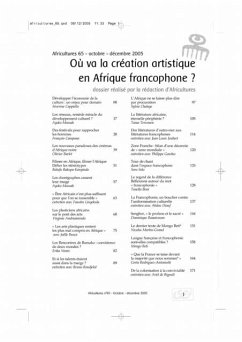 Cover Ou va la creation en afrique francophone (eBook, PDF)