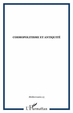 Cosmopolitisme et antiquite (eBook, PDF)