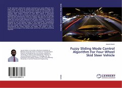 Fuzzy Sliding Mode Control Algorithm For Four Wheel Skid Steer Vehicle
