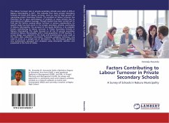 Factors Contributing to Labour Turnover in Private Secondary Schools