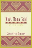 What Mama Said (eBook, ePUB) What Mama Said (eBook, ePUB)
