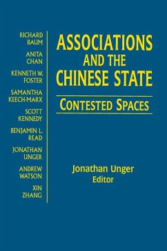 Associations and the Chinese State: Contested Spaces (eBook, ePUB) - Unger, Jonathan
